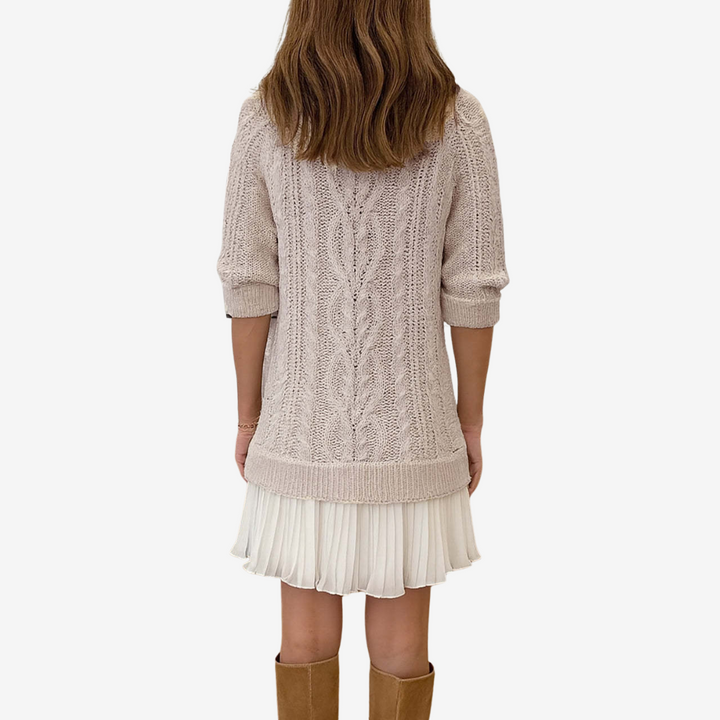 Sophie | Cable Knit Sweater Dress