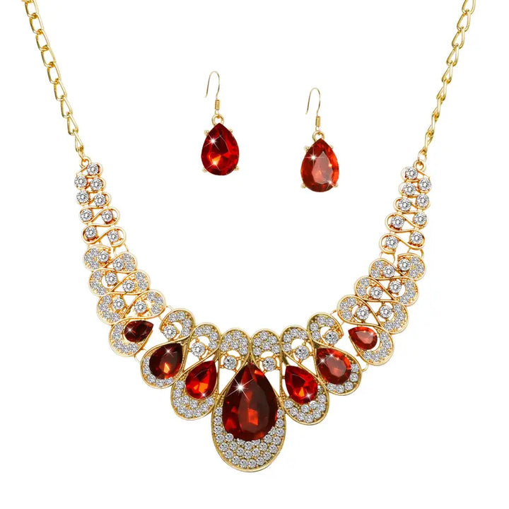 Maevina Crimselle Gold Jewelry Set