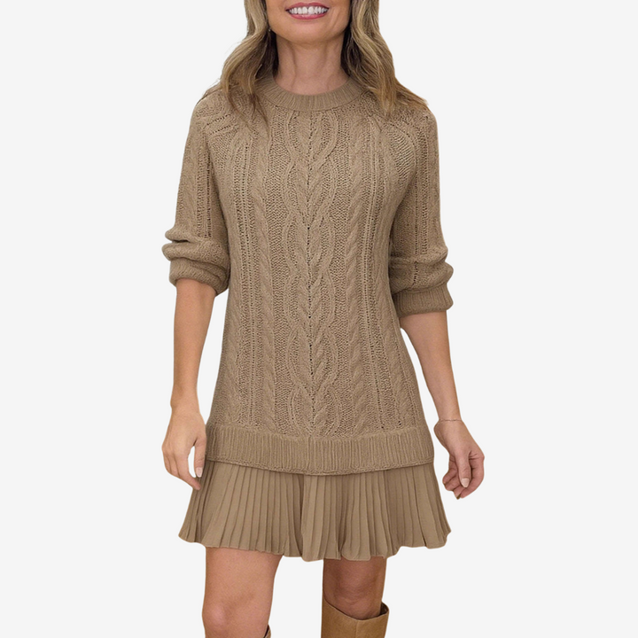 Sophie | Cable Knit Sweater Dress