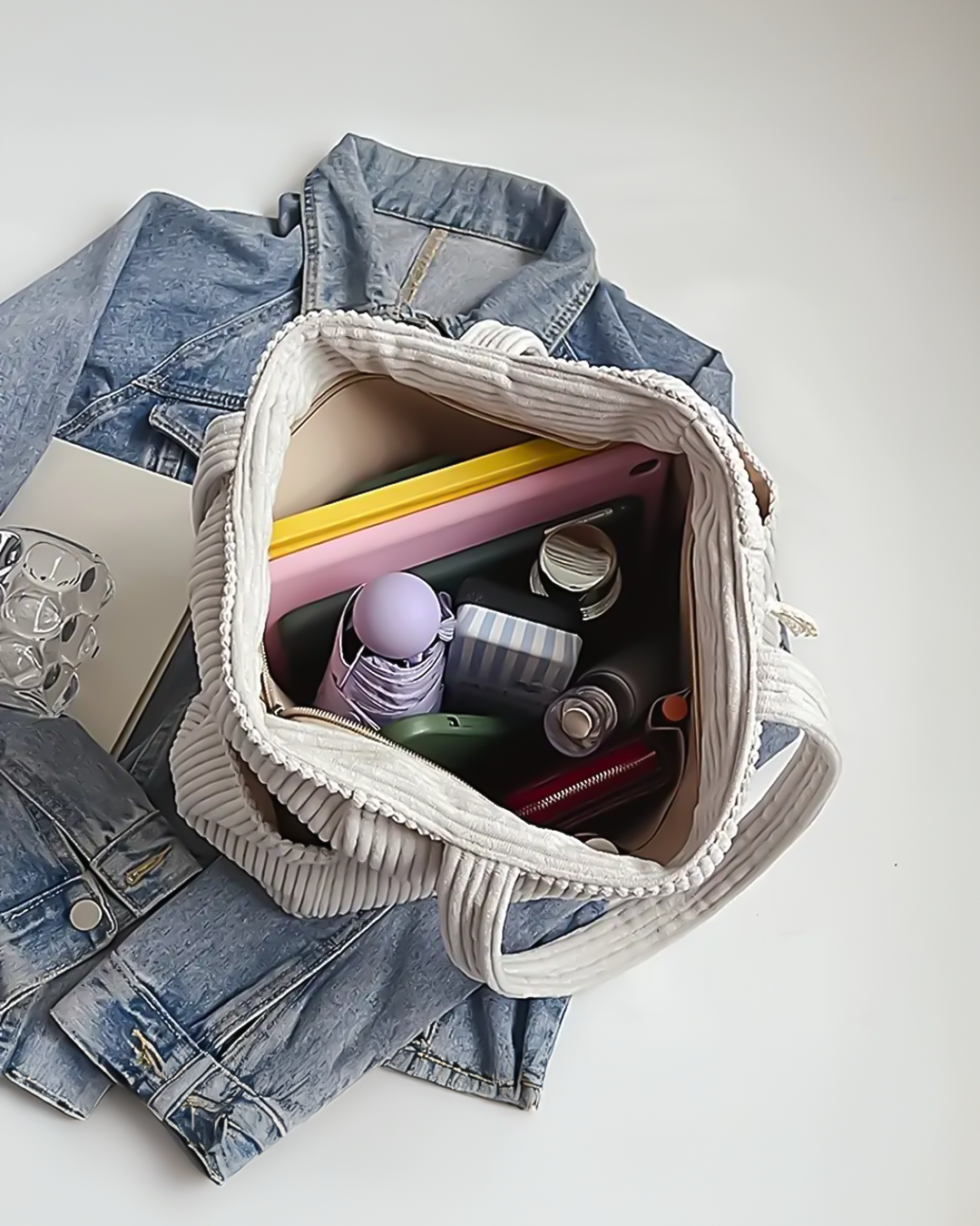 Sophia | Corduroy Tote Bag