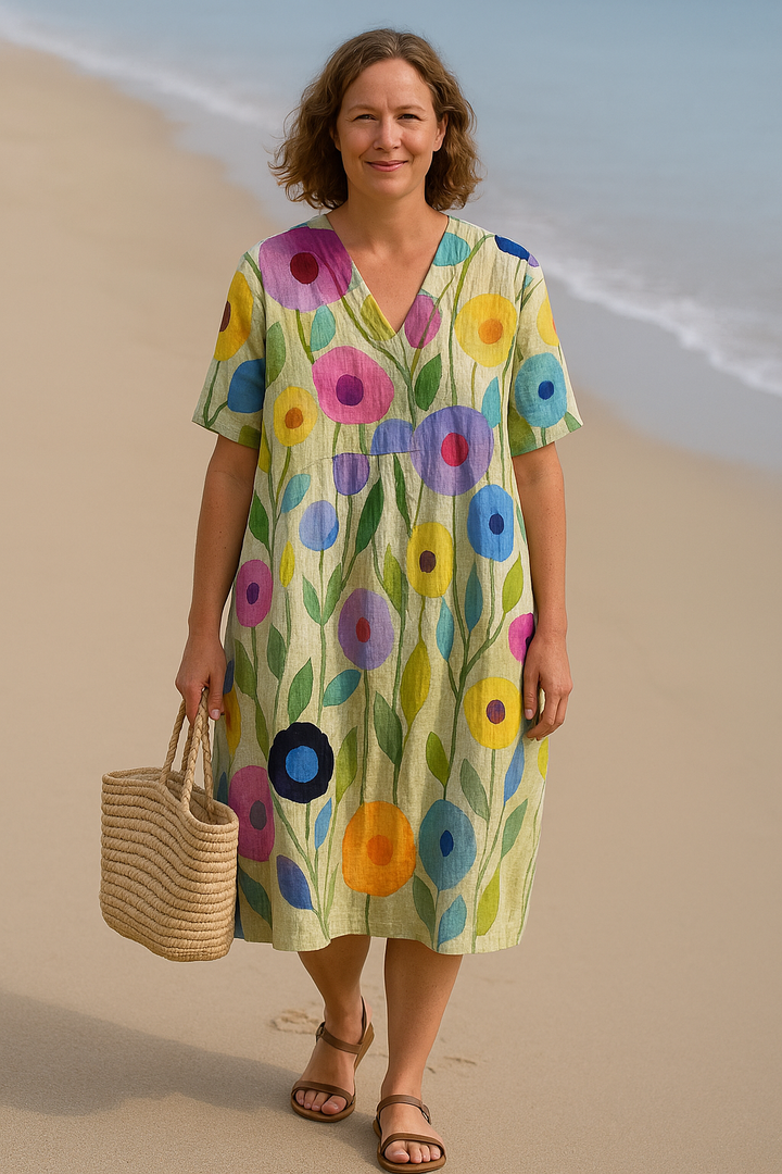 The Liana  | Floral Tummy Covering Dress