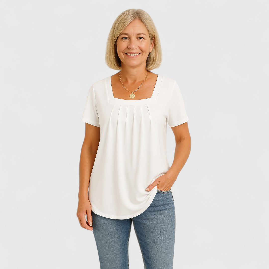 The Aria | Relaxed Pleated Blouse