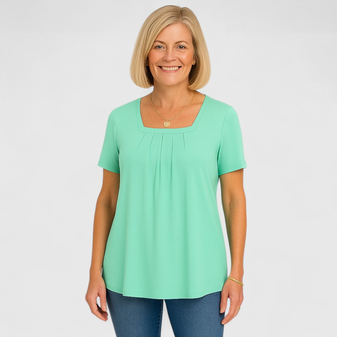 The Aria | Relaxed Pleated Blouse
