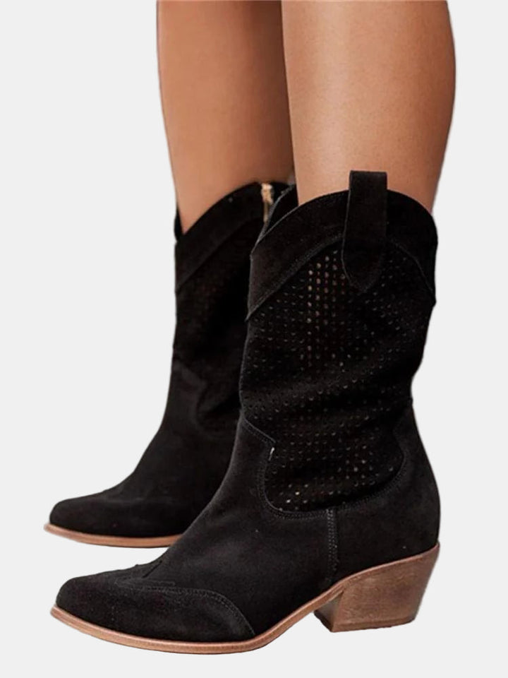 Rebecca | Perforated Ankle Boots