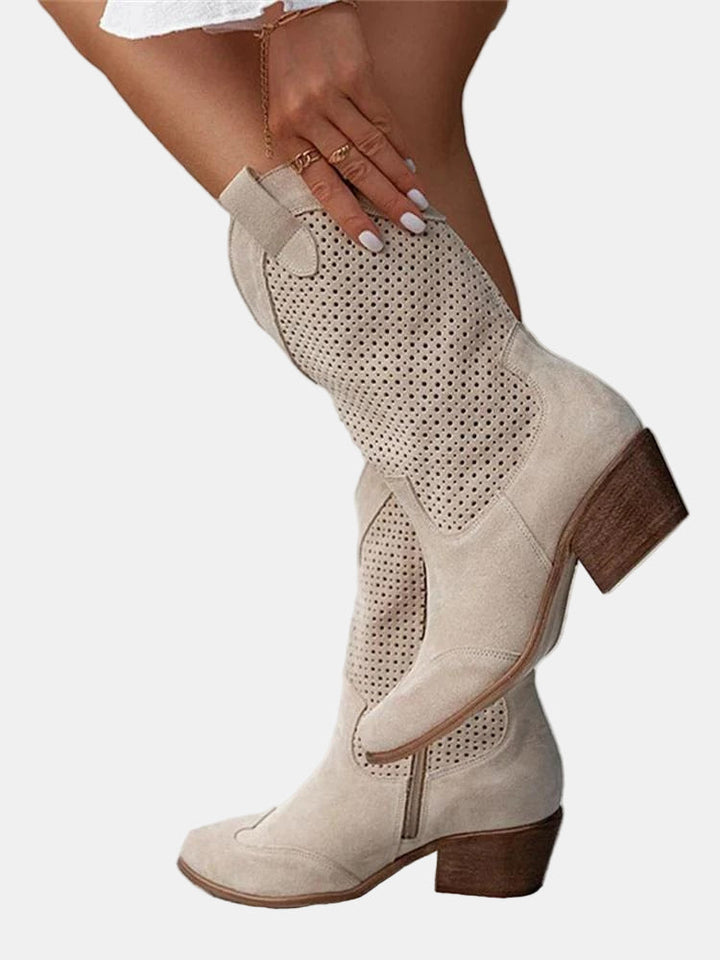 Rebecca | Perforated Ankle Boots