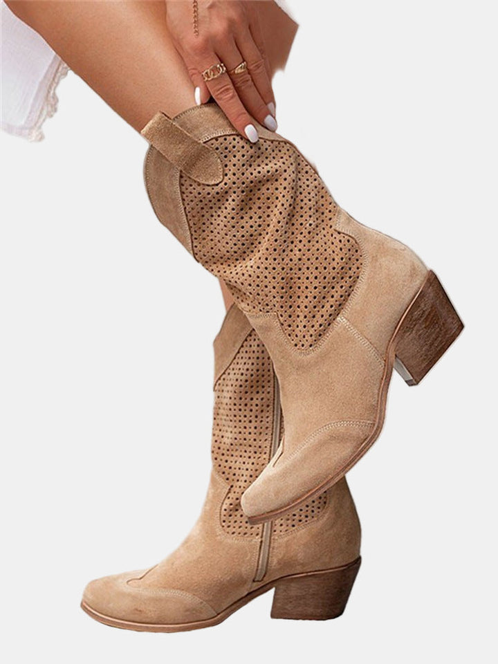 Rebecca | Perforated Ankle Boots