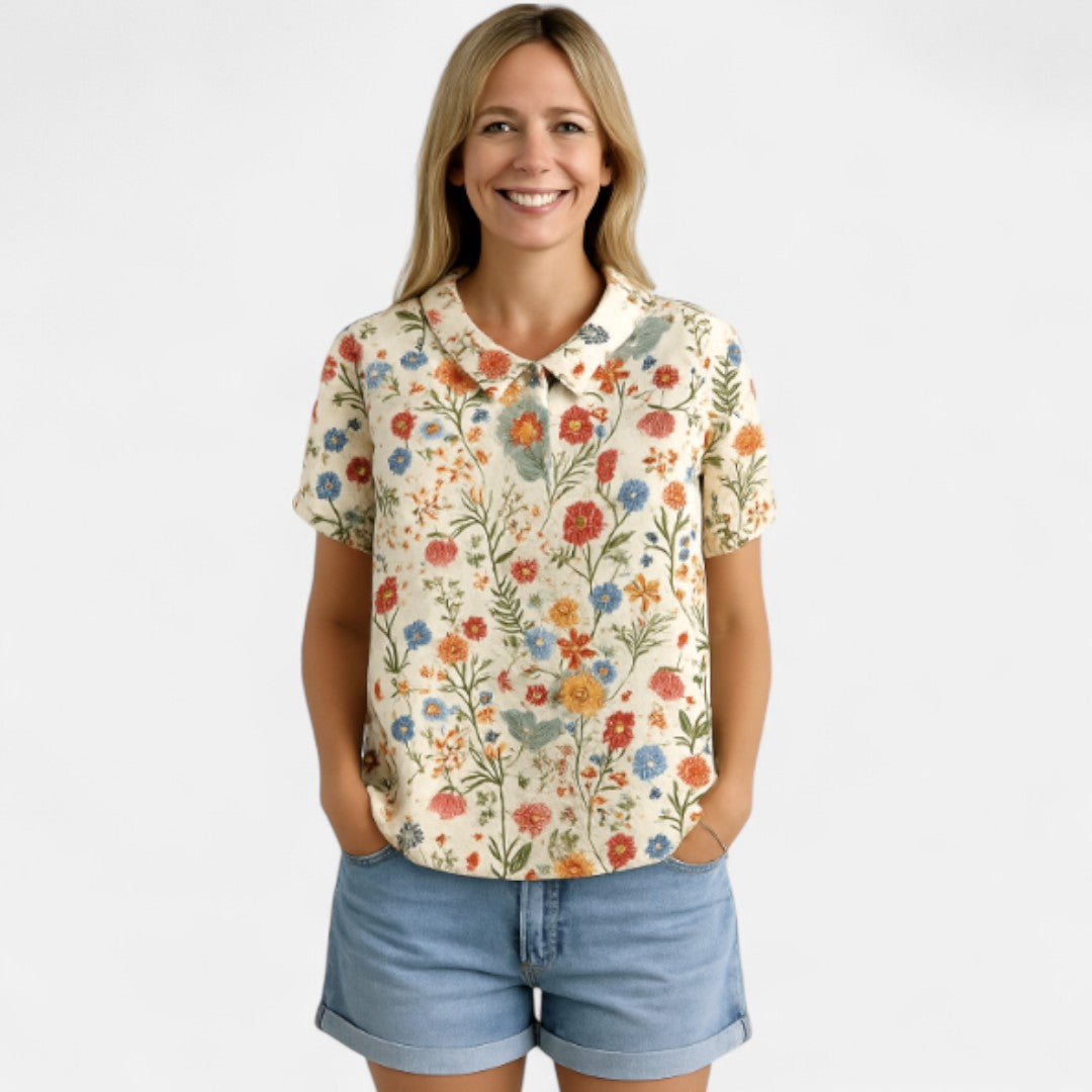 The Aurelia | Floral Print Blouse