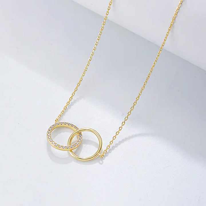Round Circle Cubic Zircon Necklace