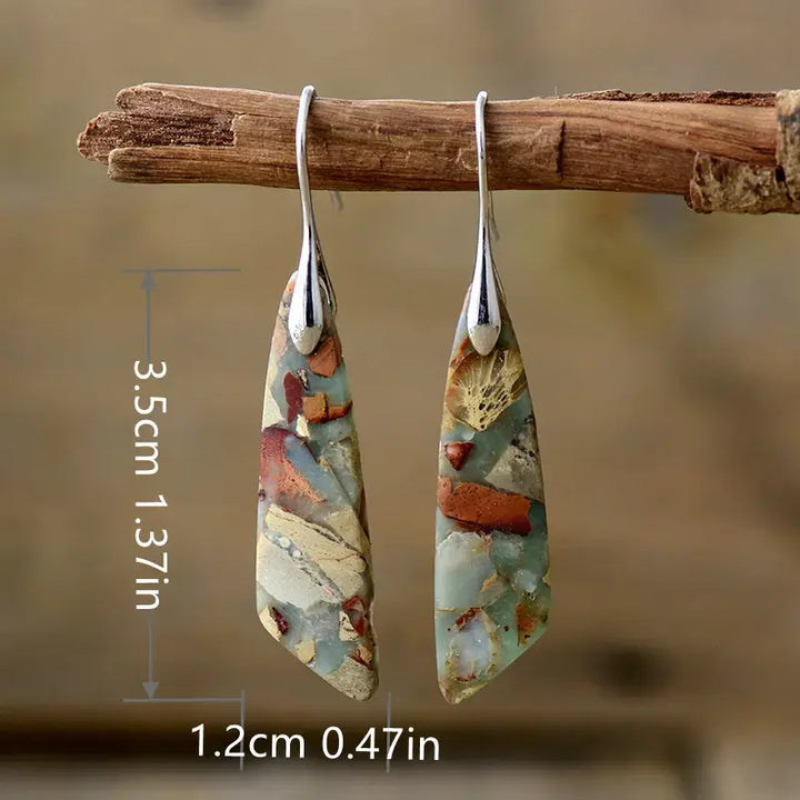Vintage Natural Stone Earrings