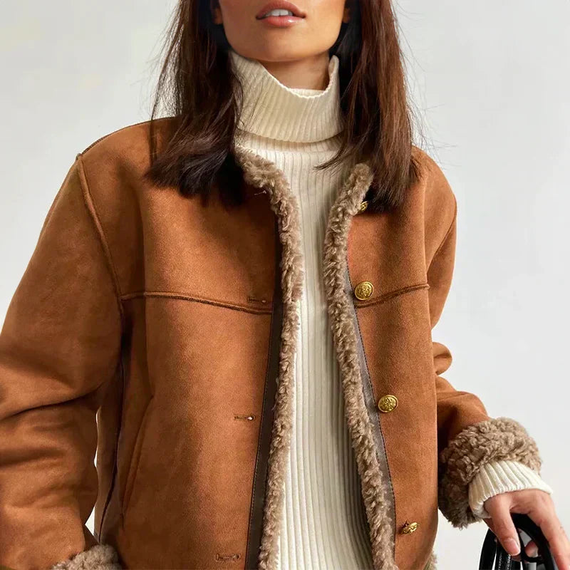 Mia | Cozy Button Jacket