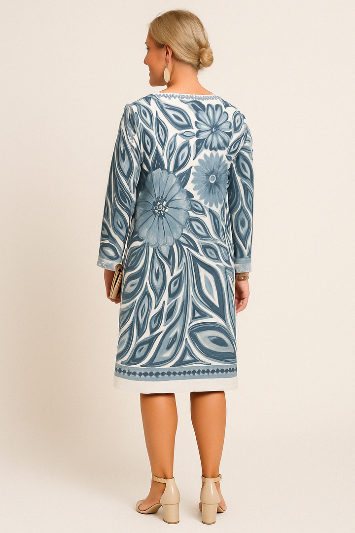 The Thalia | Flowered Tummy Covering Dress