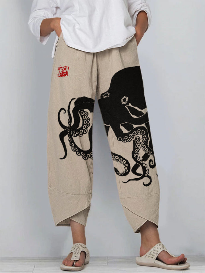 Olivia | Ukiyo Octopus Pants