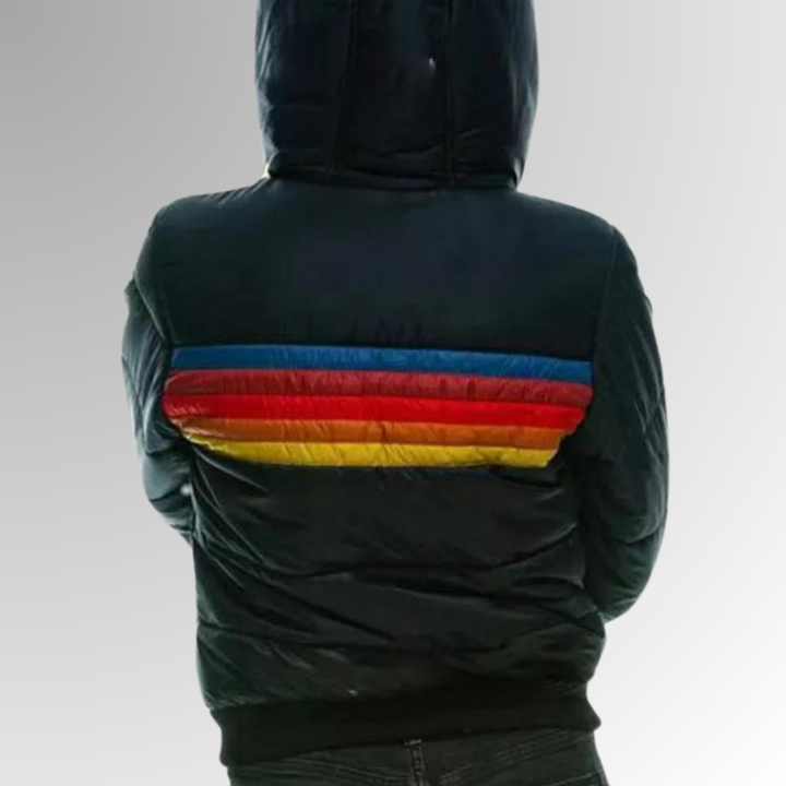Lena | Retro Stripe Hoodie Jacket