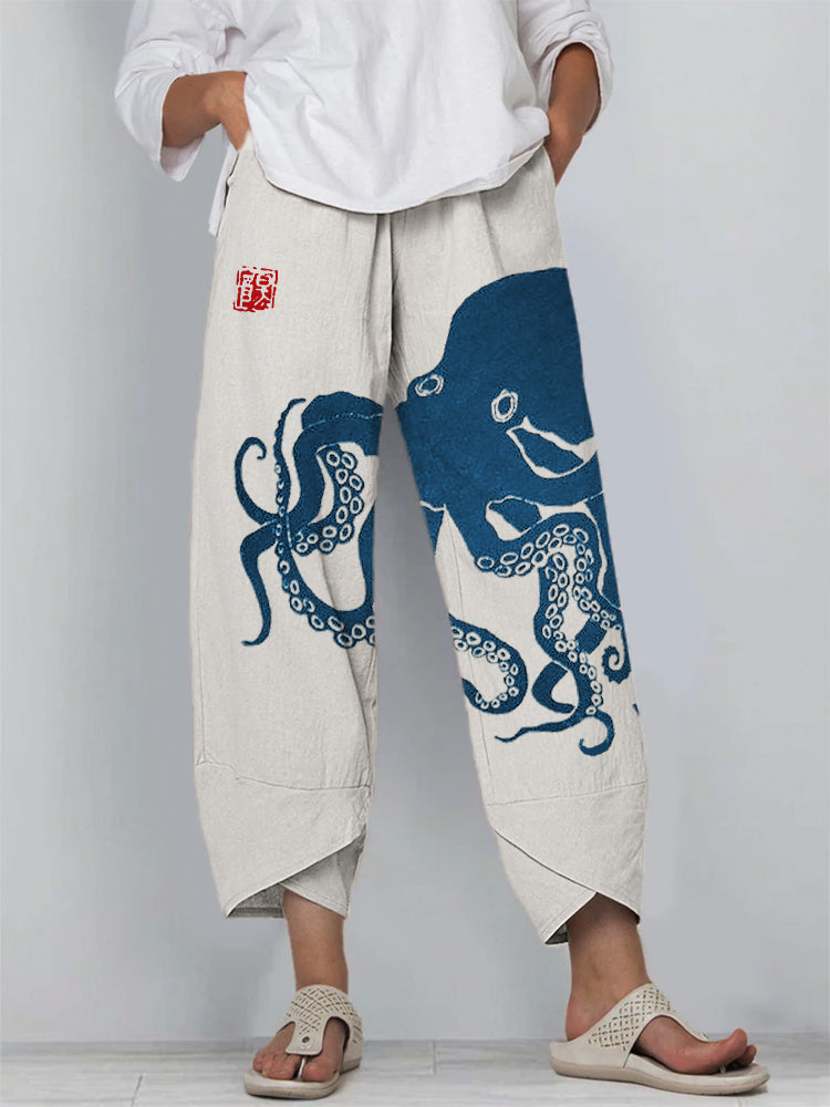Olivia | Ukiyo Octopus Pants