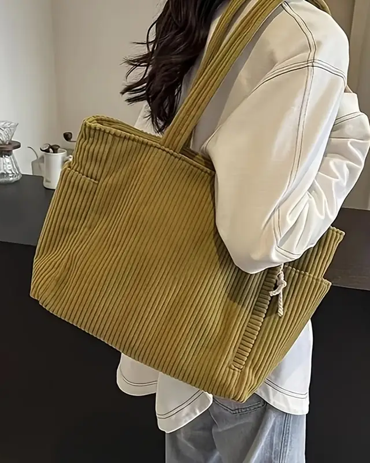 Sophia | Corduroy Tote Bag