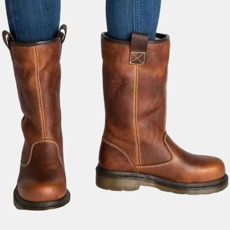 Allison | Rugged Leather Boots