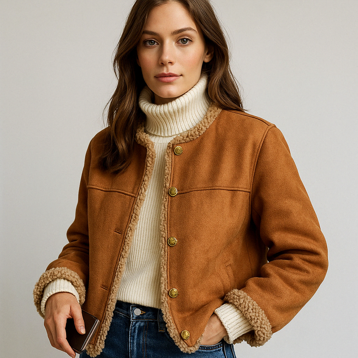 Mia | Cozy Button Jacket