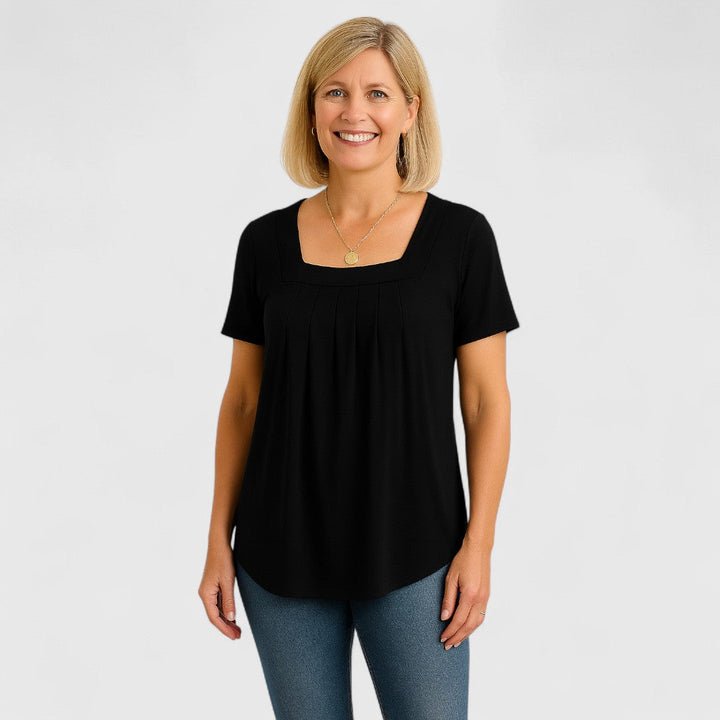 The Aria | Relaxed Pleated Blouse