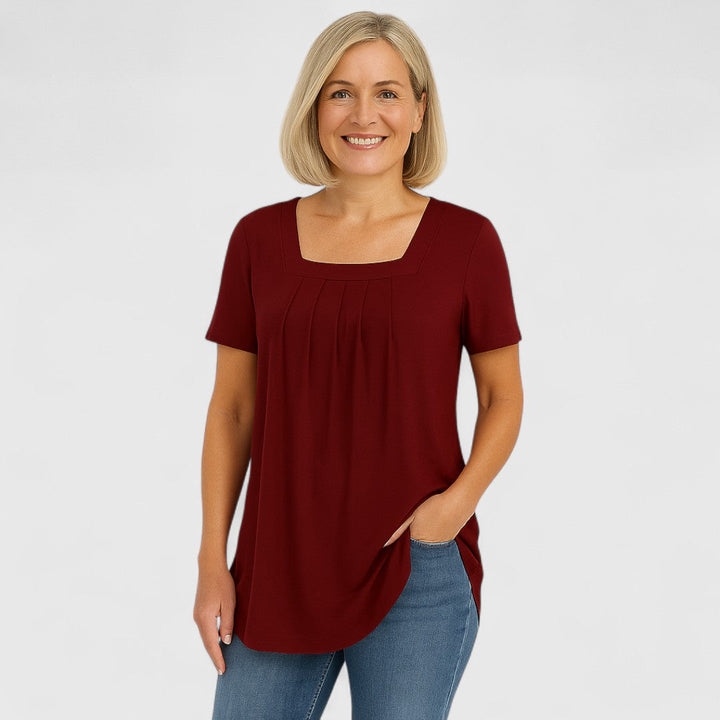 The Aria | Relaxed Pleated Blouse