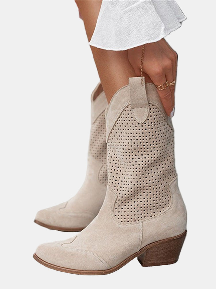 Rebecca | Perforated Ankle Boots