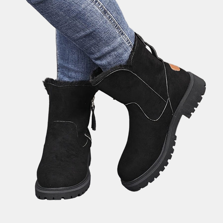 Samantha | Suede Western-Style Boots